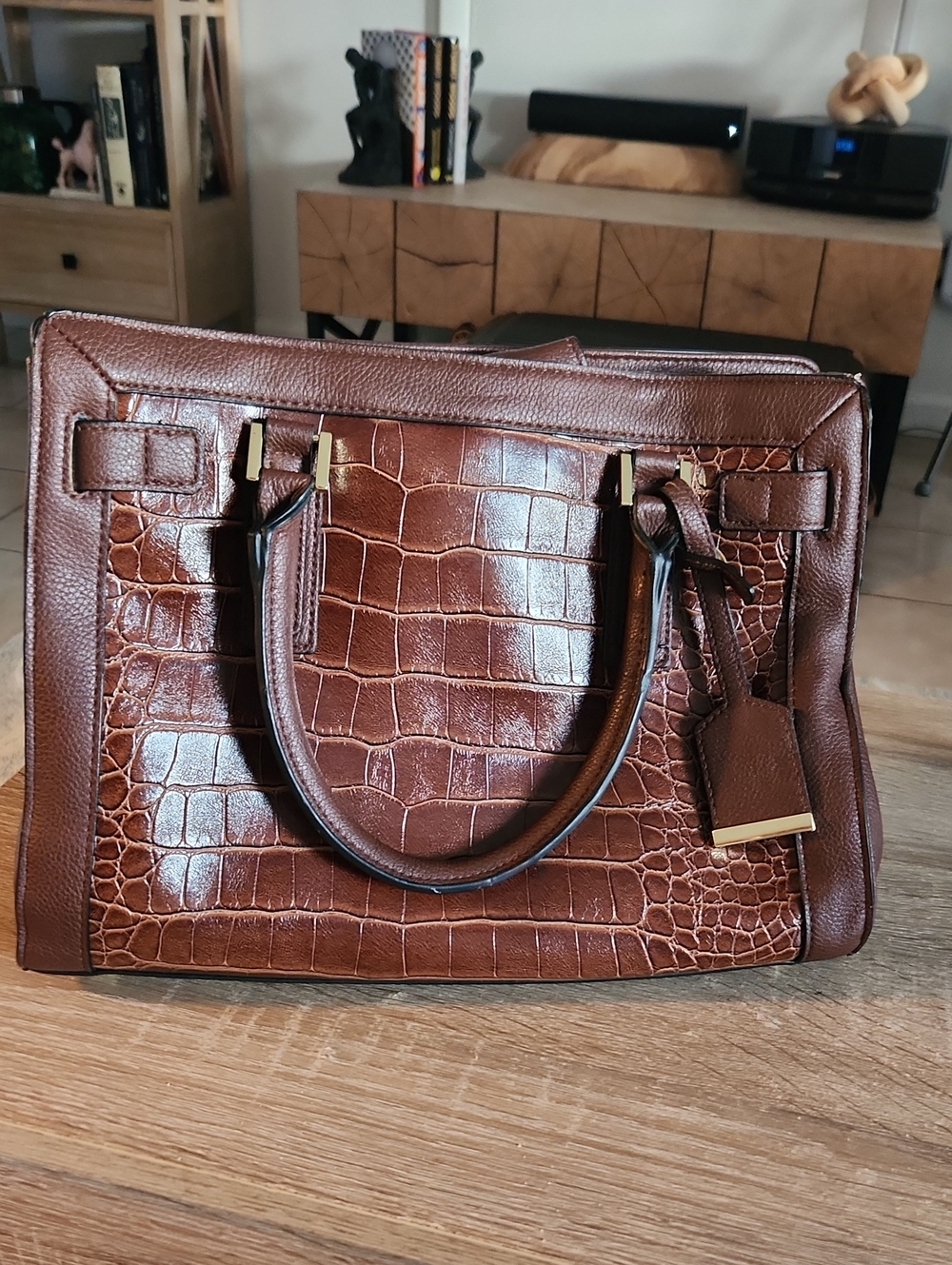 Merona Faux Gator Handbag.